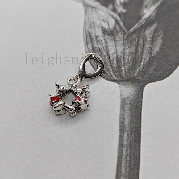 Pandora Mickey Mouse & Minnie Mouse Kissing Dangle Charm - Picture 4 of 6